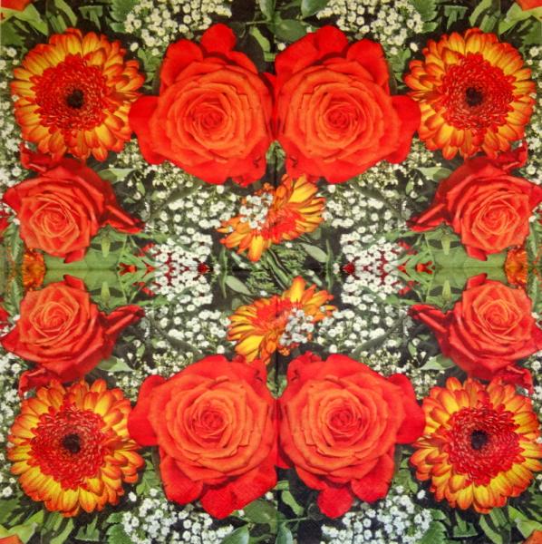 522 Rosen - 3-lagig (rot) - ti-flair